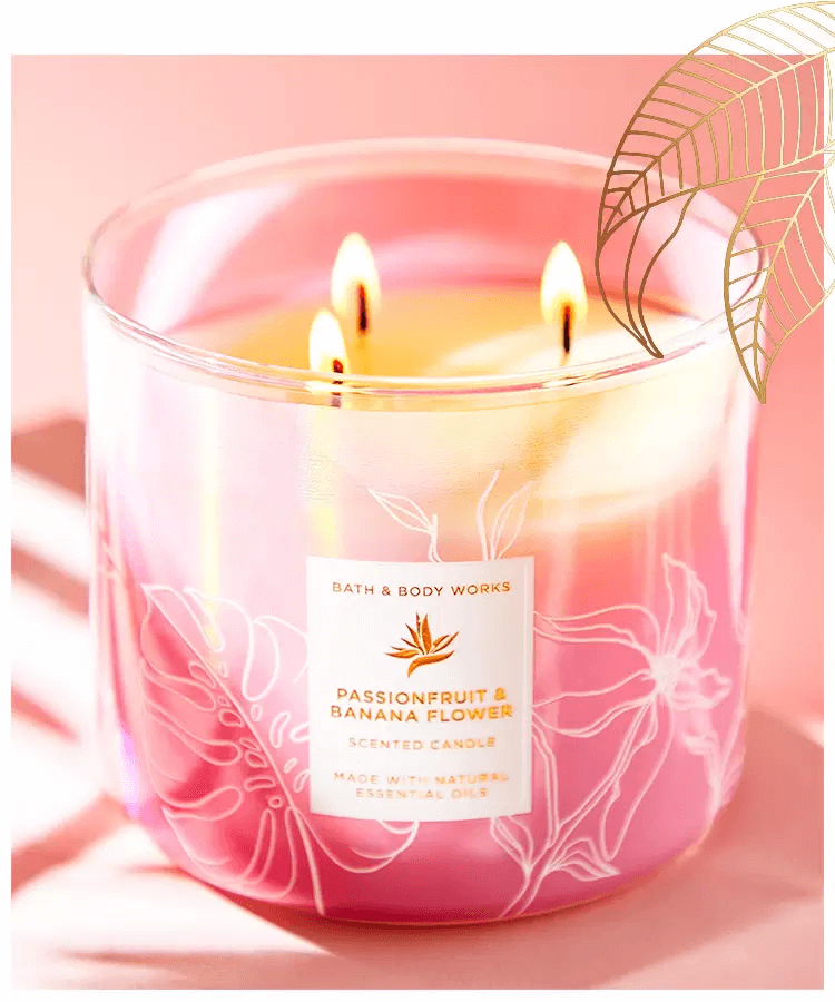 Passionfruit and Banana Flower Candle at Bath and Body Works